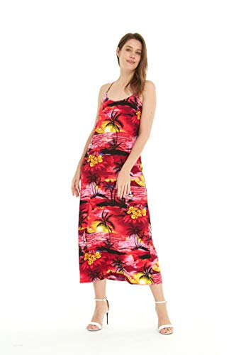 Image of Hawaii Hangover Family Matching Hawaiian Clothes, Sunset Red | Family matching Hawaiian outfits, Sunset Red, lightweight rayon, machine washable, tropical floral print, luaus, cruises