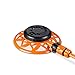 Produktbild Relaxdays Vielflächenregner, 8 Flächenformen, 4 Meter Sprühweite, Wasseranschluss 1/2", Rasensprenger, orange-schwarz