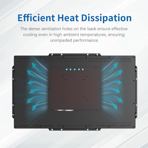 Image of 21.5 Inch Open Frame Touch Monitor, PCAP 10-Point Touch Industrial Touchscreen Monitor, with HDMI /VGA /DVI Interface, Active Matrix TFT LCD,LED Backlight, with VESA Mount
