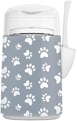 LitterLocker Fashion 10453 Fabric Cover Cat Paws Grey