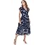 Navy With Floral