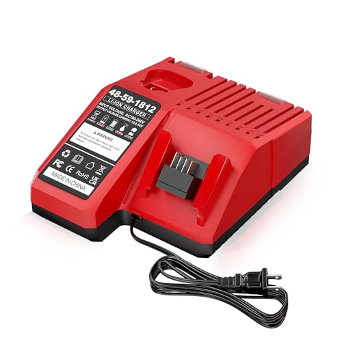 Substituição para carregador de bateria Milwaukee M12&M18 48-59-1812 48-59-1810 48-59-1808 48-59-180