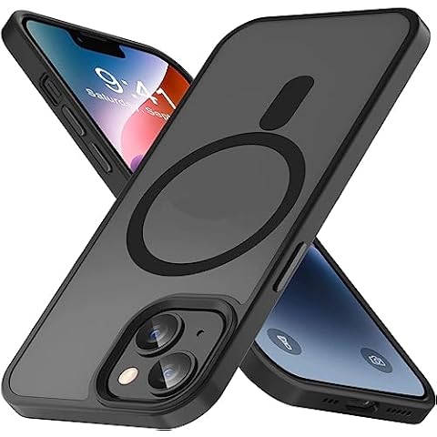 LANDEE Magnetic Case for iPhone 13 Case Mag-Safe Wireless Charging Cover Black Cover