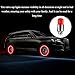 Gasedin 4 PCS LED Tire Valve Stem Cap Lights, Cool Light & Shock Sensor Night Flash Light for Tire Decor, Waterproof Motion Tire Spoke Light for Most Vehicle, Car Accessories (Red)