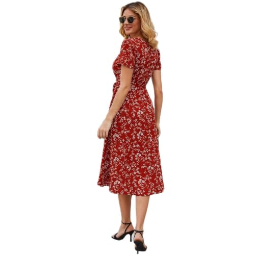 Robe d'été à manches courtes fluide idéale pour vos terrasses ensoleillées