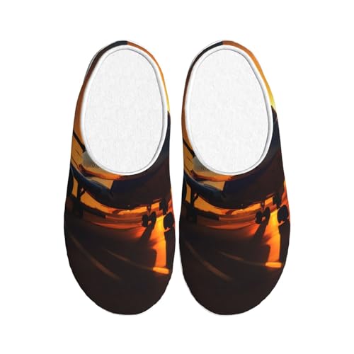 Chaussons chauds en peluche EdWal avec semelle antidérapante de taille 39 EU