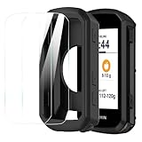 Amazon.co.uk Compatible for Garmin Edge 850 Case,Blueshaweu [2+1 Pack] Tempered Glass Film + Silicone Case Cover Compatible for Garmin Edge 850/550 Compact GPS Cycling Computer (Black case+2 x Tempered Glass Film) #ad #ad