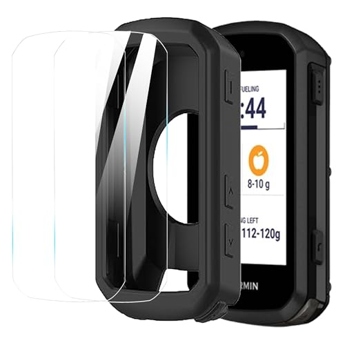 Coque silicone Garmin Edge 850 anti-choc et double verre trempé 9H