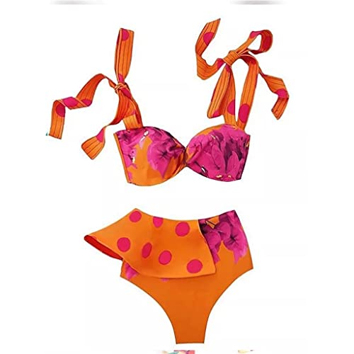 Bikini deux pièces fleuri idéal pour vos journées de détente à la plage et piscine