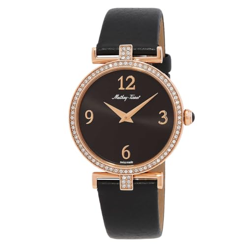 Montre Quartz Mathey Tissot Femme D587QPN l'Excellence du Cuir Véritable