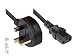 Produktbild Good Connections Netzkabel England/UK Netz-Stecker Typ G (BS 1363) an C13 (gerade), 5A Sicherung, schwarz, 1,00 mm², 2,5 m