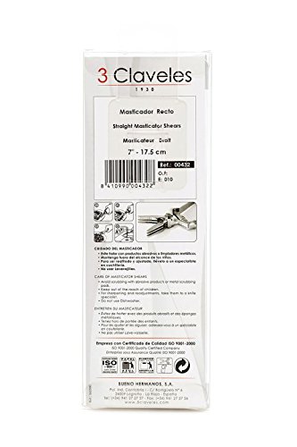 3 Claveles 432 - masticador 7 "Straight, Stainless Steel, Grey, 21.290000000000003x7.09x2.2000000000000002 cm - Image 4