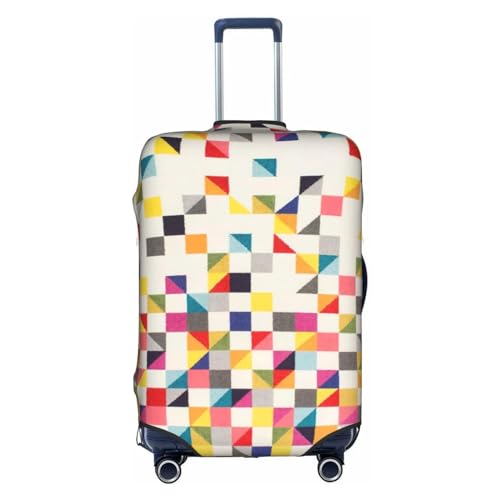 Triangle Geometric Suitcase Cover Luggage Protector Fits Four Sizes Suitcase