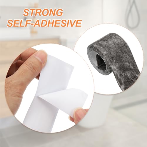 Image of PATIKIL Caulk Tape Waterproof Self Adhesive, PVC Toilet Caulking Sealant Strip Bathtub Caulk Sealing Strip Tape for Bathroom Kitchen Countertop, Ink Painting (1.5 Inch x 5 Ft)
