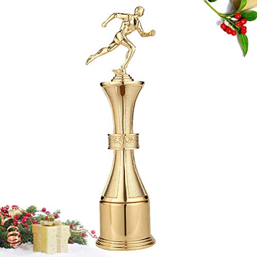 Exceart - Estatueta de jogador esportivo de corrida, troféu de mesa, ornamentos de resina, boneco de