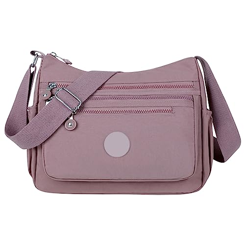 Bolsa Viaje Bolso Bandolera Mujer Mediano Casual Nylon Bolso Cruzado Para Mujer, Impermeable Bolsa De Mano Ligero Nylon Bolsos Bandolera Mujer Verano Deporte