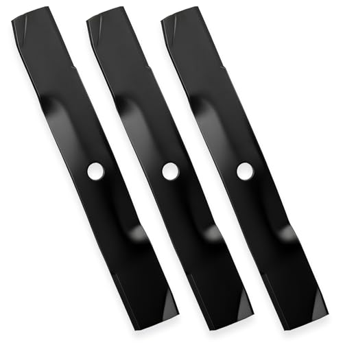 UC22009 M145476 48 inch High Lift Blades for John Deere Z425 Z445 Z355E Z325E Z525E SST18 X300 X304 X320 GX325 GX345 X380 X384 Z355E 48 Deck EZtrak Mower Lawn Tractor Garden M127673 M127500 Black