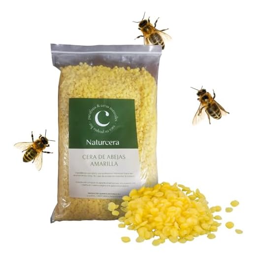 NATURCERA - Cera de Abejas Color Amarillo 1 kg, Formato Perlas, para Velas y Cosmética, Cera Natural 100%, Olor Ligero a Miel