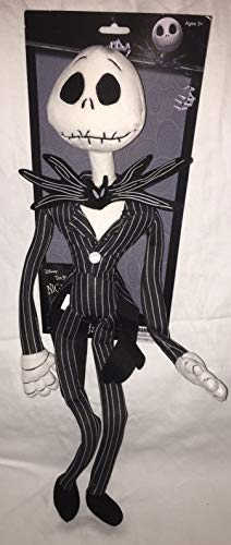 THE NIGHTMARE BEFORE CHRISTMAS " JACK SKELLINGTON " LARGE POSE-ABLE PLUSH DOLL TOY 26"
