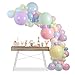Balloon Garland Arch Kit – 146 Pcs Pastel Green, Blue, Violeet, Pink, Yellow & Confetti Balloons for Baby Shower, Birthday, Gender Reveal, Wedding Party – DIY Kit by Vellax™