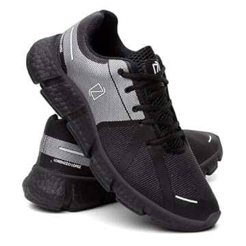 Tênis Masculino Para Caminhada e Academia Conforto Leve - Preto/41