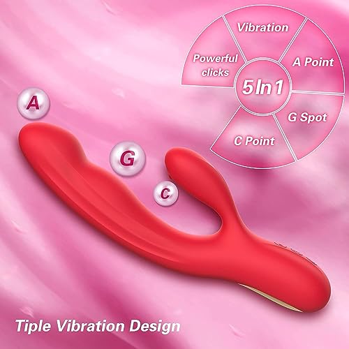 Vibrator Sex Spielzeug für Paare Vibration für Frauen Dildo mit 10 Vibrationen & 5-Flattermodi G Punkt Erotik Sex Spielzeug für die Frau Vibratoren Sexspielzeug für Frauen Solo Sex Toys – Bild 5