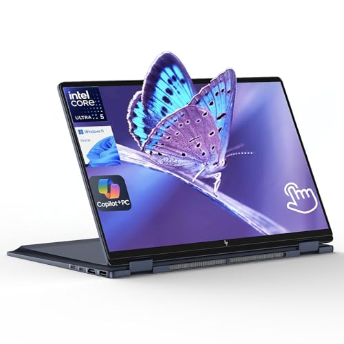 HP OmniBook X Flip 14 2-in-1 Laptop Laptop Touchscreen 14 WUXGA IPS Intel 8-core Ultra 5 226V Intel Arc 130V GPU 16GB RAM 512GB SSD Thunderbolt 4 Windows 11 Home
