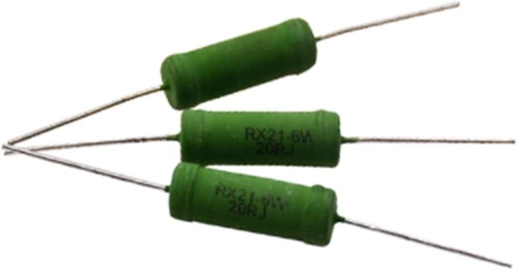 10PCS/Lot RX21 5W 6W 10W Wire Wound Resistance 5% 0.01~33K 4.7 10 20 22 27 47 51 100 120 200 220 330 510 680 1K 10K 12K 15K 27K(10W-0.33 Ohm)