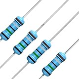 California JOS 100pcs 0.5 ohm Resistor 1/2w (0.5Watt) ±1% Tolerance Metal Film Fixed Resistor, Multiple Values of Resistance Optional(0.5 ohm, 0.5 R, 0.5 Ω)