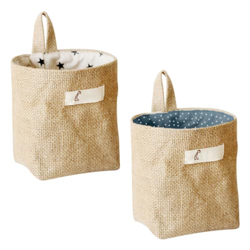 PRETYZOOM 2pcs Door Storage Holder Hanging Bag Dorm Hanging Bag for Wall Organization Stylish Storage Pouch for Bedroom and Bathroom and Design