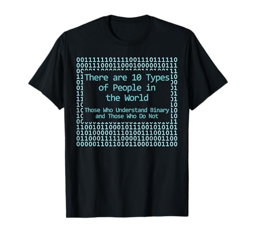 10 types de personnes, programmation informatique de codage Hacker Nerd T-Shirt