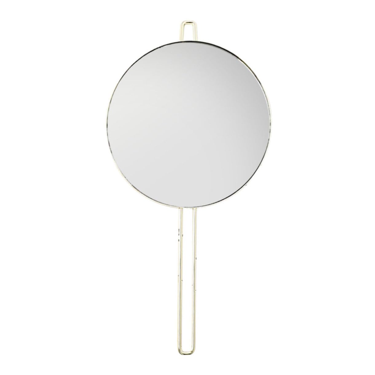 Miroir de poche rond sans distorsion pour la salle de bain et le voyage