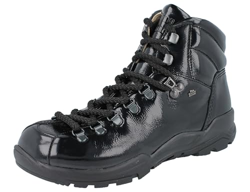 Preisvergleich Produktbild Finn Comfort Garmisch Damen Wanderschuhe schwarz Knautschlack Leder
