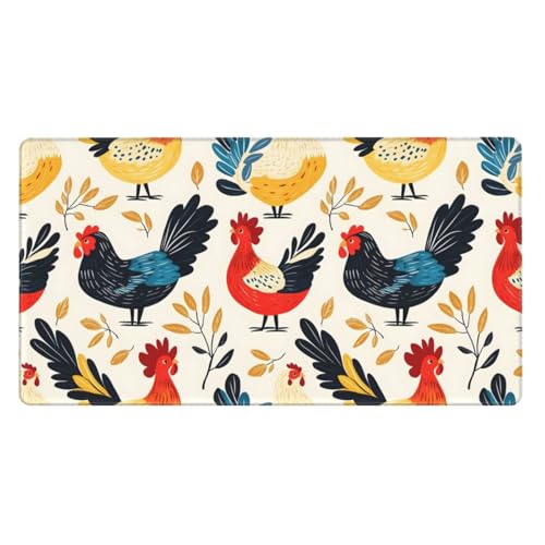 Tapis de souris de jeu poulet coloré pour éviter les glissements sur ordinateur portable