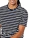 Amazon Essentials Mens T-Shirts, Regular-Fit, Short-Sleeve Crewneck Pocket, Pack of 2, Grey Heather/Navy Stripe, XX-Large