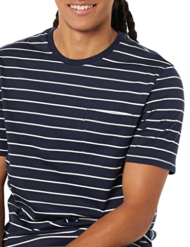 Image of Amazon Essentials Men's Short-Sleeve Crewneck Pocket T-Shirts, Pack of 2