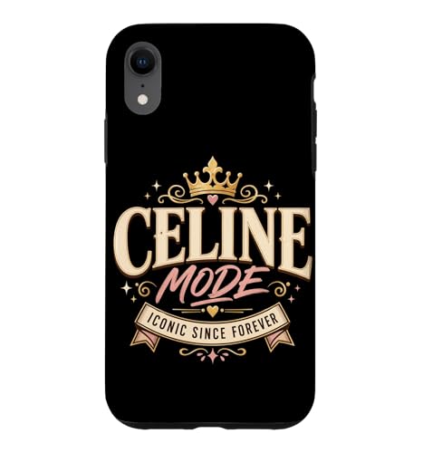 Celine Mode �ے��I�Ȗ����N���E�� �O���t�B�b�N Since Forever Name �X�}�z�P�[�X iPhone XR �p