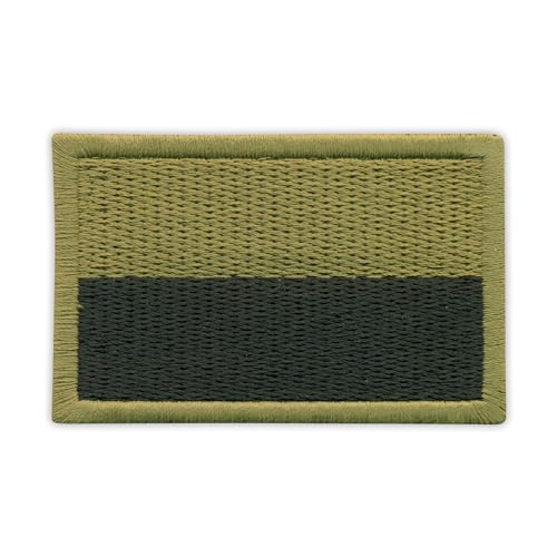 Parche bordado con la bandera polaca de oliva eclipsada (subdued), para coser