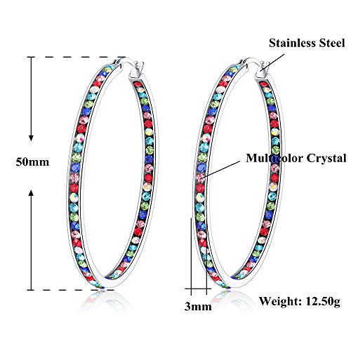 Cinily FH8954 Ladies Earring Hoops Stainless Steel Hoop Earrings thumb #5