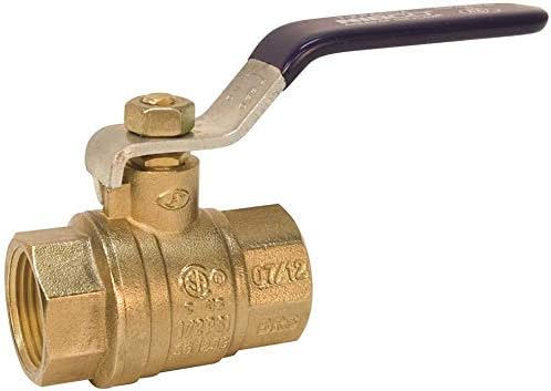 NIBCO 1-1/2 IPS Full Port Ball Valve with blue handle