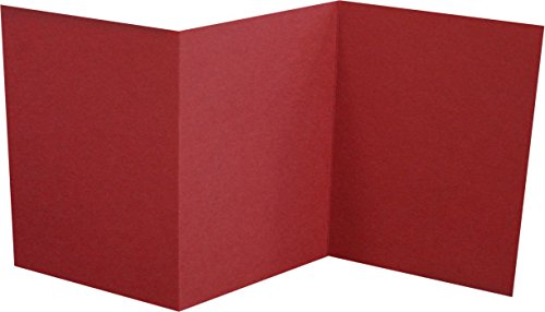 LUXPaper A7 Z-Fold Garnet Invitations