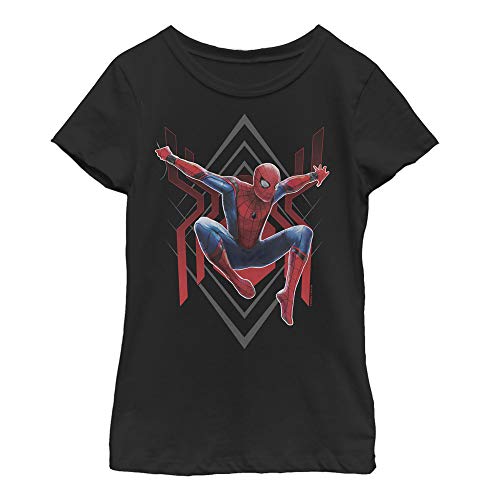 T-shirt Spider-Man fille Marvel Far from Home noir coton mode enfant