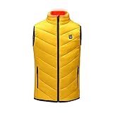 Heated Vest Men Women Duck Down Vests Children's USB Heating Cotton Vest, Boys and Girls Thermostatic Heated Vest 5V2A Smart Far Infrared Heating Vest 2-Zone Warm Vest Men Women Heated Jackets