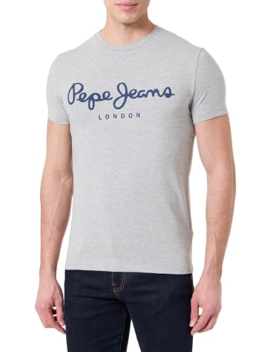 Pepe Jeans Camiseta Original Stretch N para Hombre, Gris (Marl Grey), M, Gris Marl Grey, M