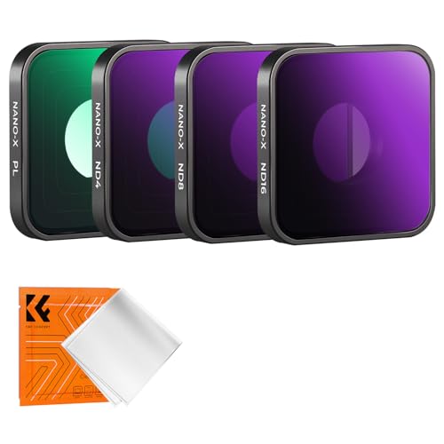 K&F Concept Go Pro 4K�p�t�B���^�[�Z�b�g(PL+ND4+ND8+ND16) ND�t�B���^�[ �����t�B���^�[ PL�t�B���^�[ �Ό��t�B���^�[ �����Y�ی� AGC���w�K���X �����ߗ� �v���e�N�g�t�B���^�[ �����ʒ��� ���ˏ��� 28�w�i�m�R