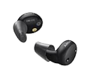 Sony CRE-E10 Self-Fitting OTC Hearing Aids for Mild to Moderate Hearing Loss, Prescription-Grade Sound Quality, Comfortable Earbud Design, Bluetooth Enabled for iOS, and Rechargeable Battery, Black