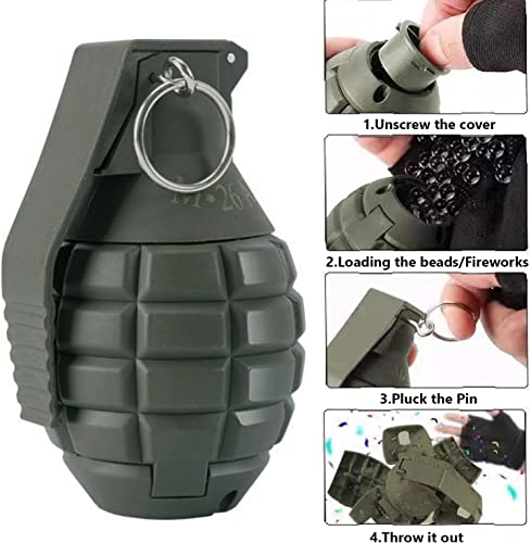 Zhongren Hand Grenades Army Toy Tactical CS Airsoft Grenade Toys Battle Game Refill BB Shower Rival Role Play Dress Playset Gift for 14+ - Image 2