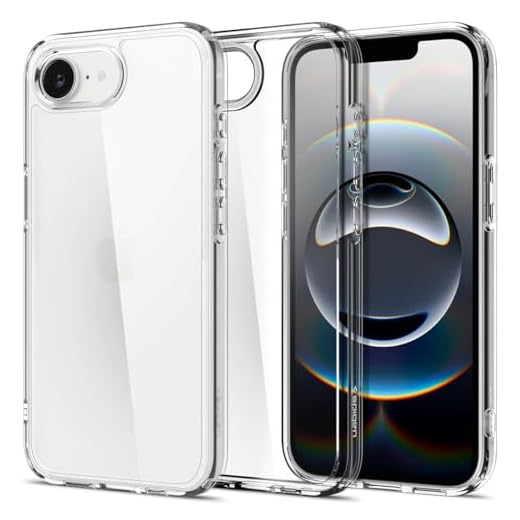 Spigen iPhone 17e / iPhone 16e Hülle Signature [Anti Vergilbung] Ultra Hybrid Case Handyhülle Transparent Schutzhülle Slim Dünn -Crystal Clear