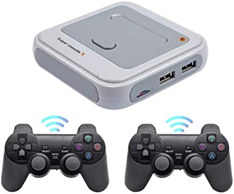 Allsmart Mini lettore di videogiochi, console da gioco X, 4 K, HD, retrò, classico, con 2 joystick, giochi integrati 30000/40000/50000 +, portatile, 2,4 G, per PS1 N64 DC-64G