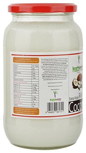 Image of HATHMIC Raw Extra Virgin Coconut Oil (Cold Pressed)1000ml